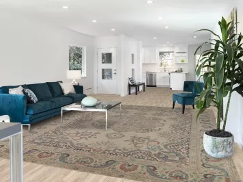 Medallion Wool Tabriz Persian Area Rug 9x12