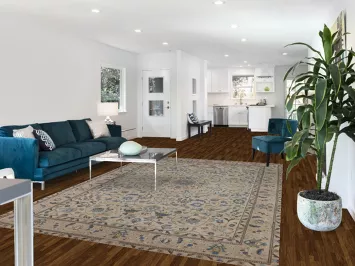 Vintage Wool Floral Tabriz Persian Area Rug 7x10