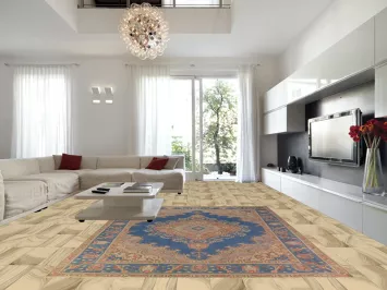 Blue Handmade Tabriz Persian Area Rug 9x13