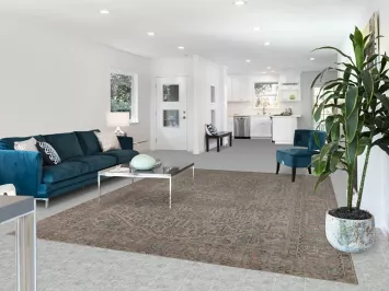 Geometric Wool Tabriz Persian Area Rug 8x11