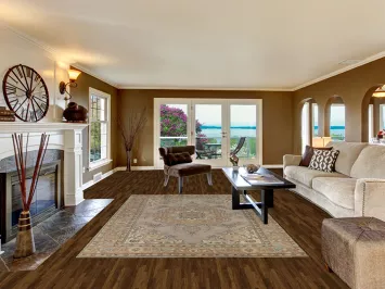 Vintage Wool Tabriz Persian Area Rug 7x9