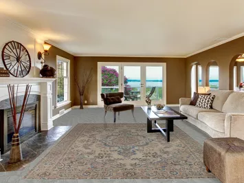 Medallion Wool Tabriz Persian Area Rug 8x11