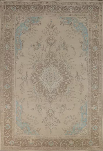 Vintage Wool Tabriz Persian Area Rug 8x11