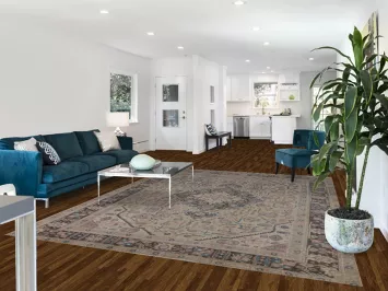 Geometric Wool Tabriz Persian Area Rug 8x11