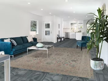 Overdyed Wool Tabriz Persian Area Rug 8x11