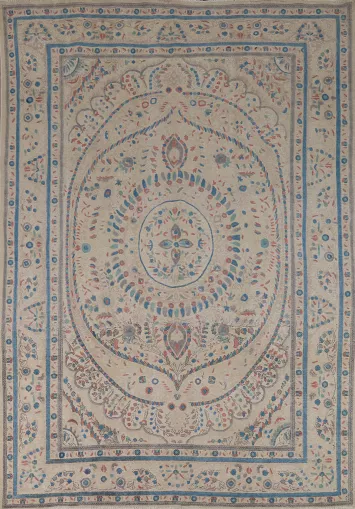 Vintage Wool Tabriz Persian Area Rug 8x11
