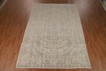 Floral Wool Tabriz Persian Area Rug 8x11