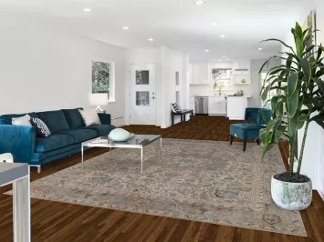 Vintage Wool Medallion Tabriz Persian Area Rug 8x12