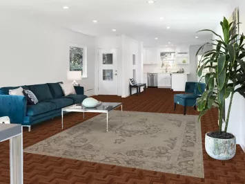 Distressed Wool Tabriz Persian Area Rug 7x9