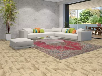 Pink Medallion Wool Tabriz Persian Area Rug 9x13