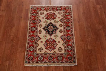 Wool Geometric Kazak Oriental Accent Rug 2x3