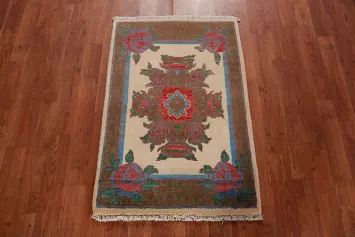 Handmade Wool Kazak Oriental Accent Rug 2x3