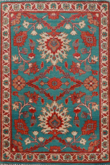 Traditional Wool Kazak Oriental Foyer Rug 2x3