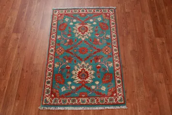 Traditional Wool Kazak Oriental Foyer Rug 2x3