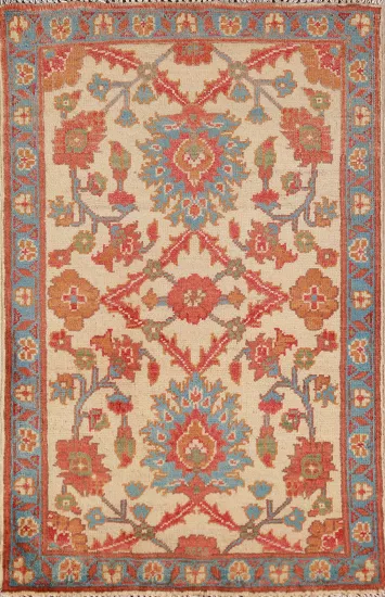 Handmade Wool Kazak Oriental Accent Rug 2x3