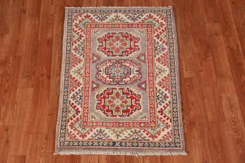 Handmade Wool Kazak Oriental Accent Rug 2x3