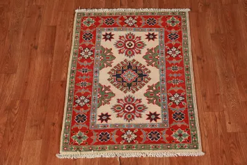Handmade Wool Kazak Oriental Accent Rug 2x3