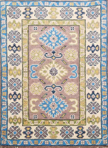 Handmade Wool Kazak Oriental Accent Rug 2x3