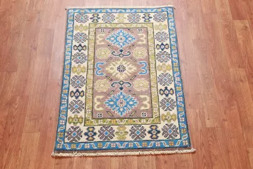 Handmade Wool Kazak Oriental Accent Rug 2x3
