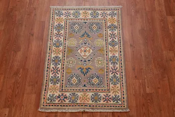 Handmade Wool Kazak Oriental Accent Rug 2x3