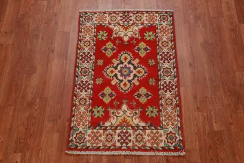Handmade Wool Kazak Oriental Accent Rug 2x3