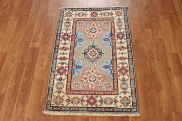 Wool Geometric Kazak Oriental Accent Rug 2x3