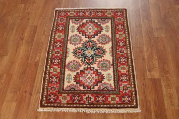 Handmade Wool Kazak Oriental Accent Rug 2x3