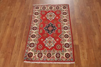Handmade Wool Kazak Oriental Accent Rug 2x3