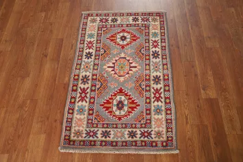 Handmade Wool Kazak Oriental Accent Rug 2x3