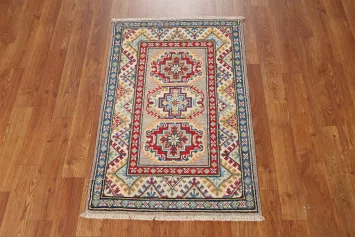 Handmade Wool Kazak Oriental Accent Rug 2x3