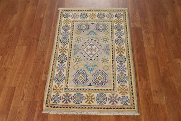 Traditional Wool Kazak Oriental Foyer Rug 2x3