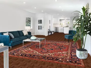 Medallion Wool Heriz Serapi Indian Area Rug 8x10