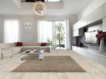 All-Over Gray Wool Oushak Indian Area Rug 9x12