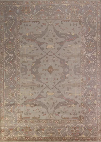 Handmade Wool Oushak Indian Area Rug 9x12