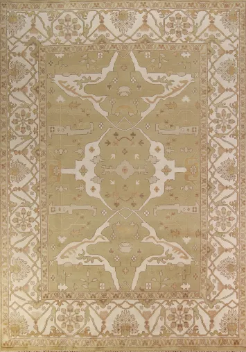 Handmade Wool Oushak Indian Area Rug 9x12