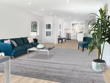 Silver Gray Gabbeh Indian Area Rug 9x12