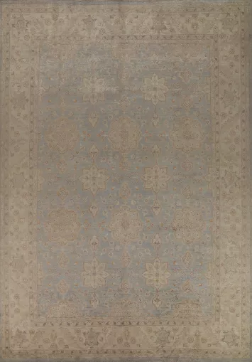Vegetable Dye Wool Oushak Turkish Area Rug 9x12