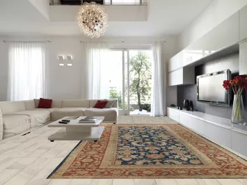 Pre-1900 Antique Vegetable Dye Sultanabad Persian Rug 11x19