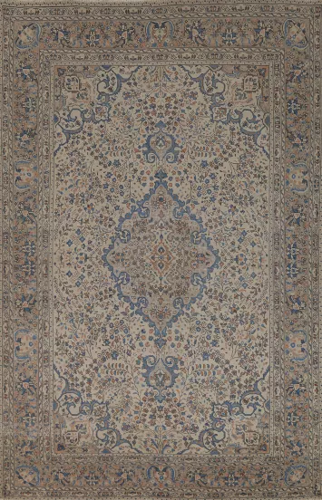 Vintage Floral Tabriz Persian Area Rug 6x10