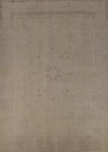 Distressed Wool Tabriz Persian Area Rug 10x13