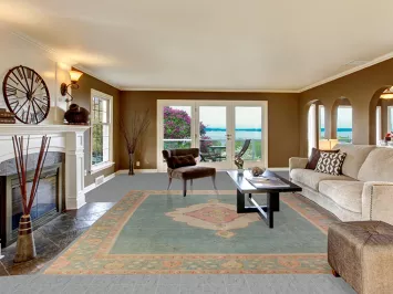 Vintage Wool Tabriz Persian Area Rug 10x13