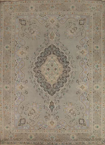 Geometric Tabriz Persian Area Rug 9x12