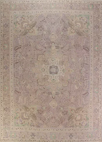 Vintage Wool Tabriz Persian Area Rug 10x13