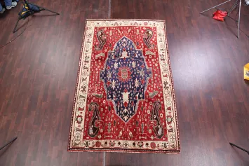 Antique Vegetable Dye 6x10 Kashkoli Shiraz Persian Area Rug