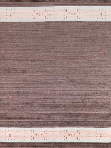 Tribal Brown Gabbeh Oriental Area Rug 8x10