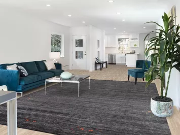 Charcoal Silk Gabbeh Oriental Area Rug 9x12