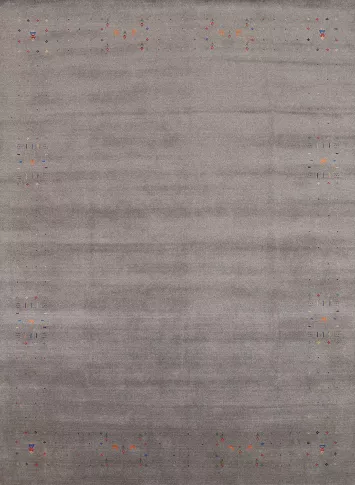 Gray Wool Gabbeh Oriental Area Rug 8x10
