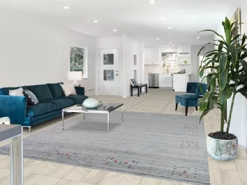 Striped Wool Gabbeh Oriental Area Rug 8x10