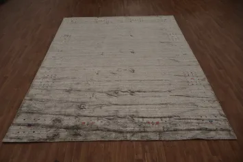 Stylish and Elegant Gabbeh Large Rug Complements Modern Interiors 9x12