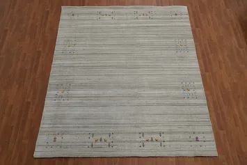 Little Animals Wool Gabbeh Oriental Area Rug 8x10